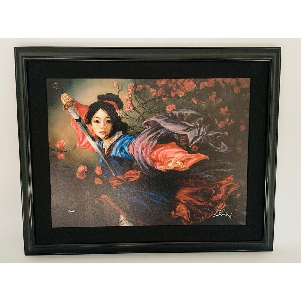 Disney Mulan Honor To Us All Heather Theurer Signed Canvas Giclee Remarque